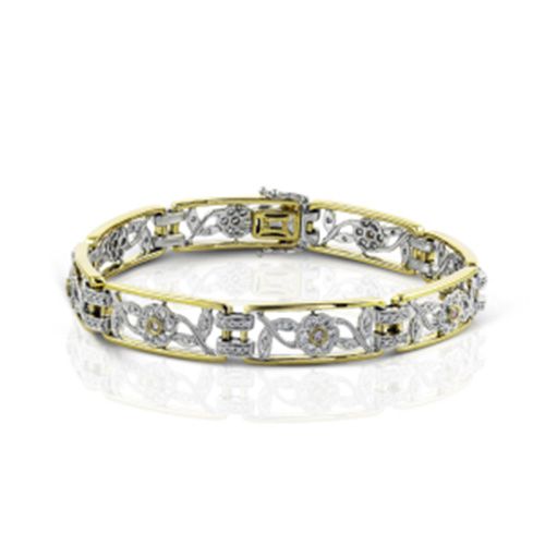 Simon G. 18k Two-Tone Gold Diamond Bracelet