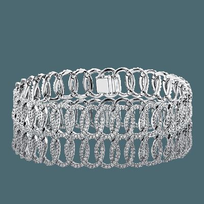 Simon G. 18k White Gold Bracelet
