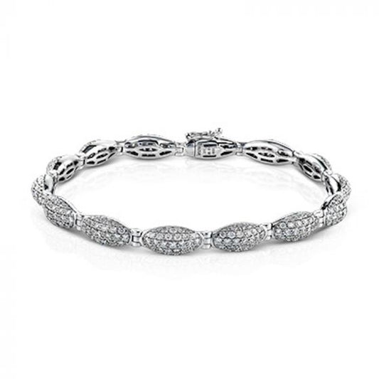 Simon G. 18k White Gold Modern Enchantment Diamond Bracelet