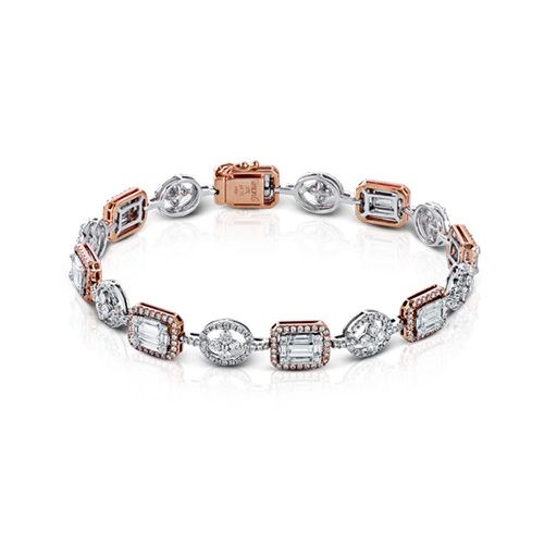 Simon G. 18k Two-Tone Gold Diamond Bracelet