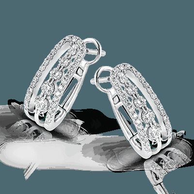 Simon G. 18k White Gold Earrings