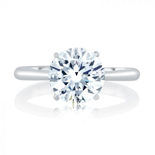 A. Jaffe Solitaire Engagement Ring with Surprise Diamonds