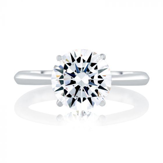 A. Jaffe Solitaire Engagement Ring with Surprise Diamonds