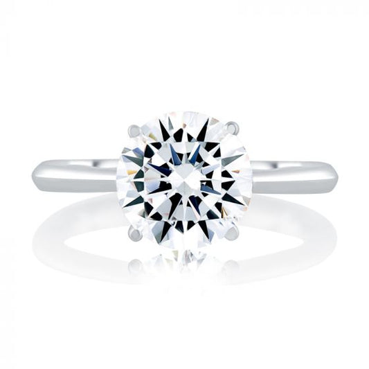 A. Jaffe Solitaire Engagement Ring with Surprise Diamonds