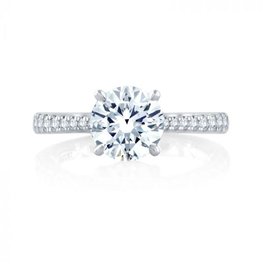 A. Jaffe Graduated Diamond Engagement Ring