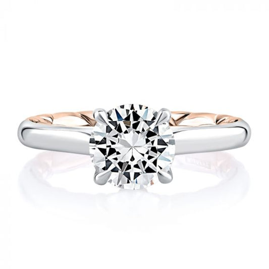 A. Jaffe Baroness Round Solitaire Diamond Engagement Ring