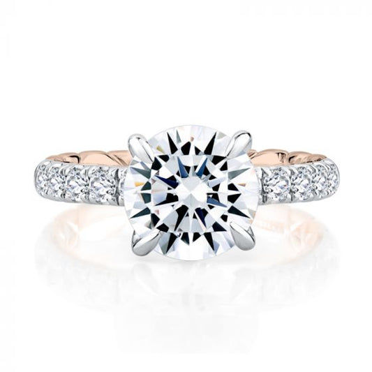 A. Jaffe Highborn Round Diamond Engagement Ring