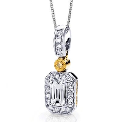 Simon G. 18k Yellow And White Gold Color Pendant