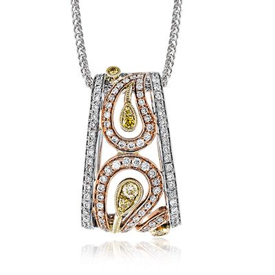 Simon G. 18k White Yellow And Rose Gold Pendant
