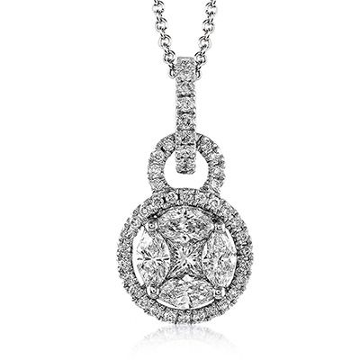 Simon G. 18k White Gold Pendant