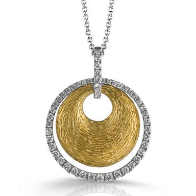Simon G. 18k White Gold Pendant