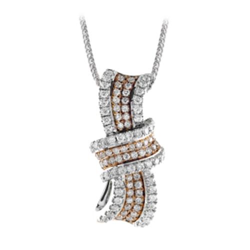 Simon G. 18k White Gold Diamond Pendant