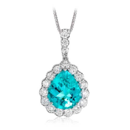 Simon G. 18k White Gold Diamond Pendant