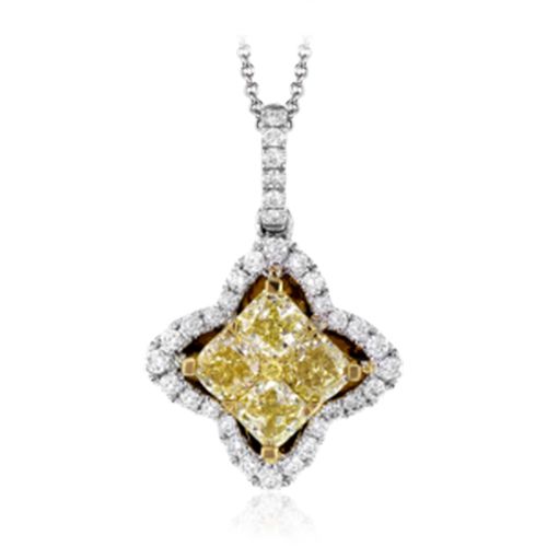 Simon G. 18k White Gold Diamond Pendant