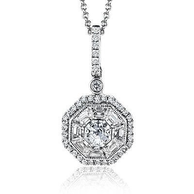 Simon G. 18k White Gold Pendant