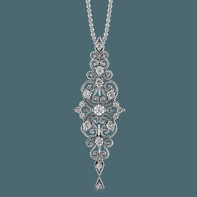 Simon G. 18k White Gold Pendant