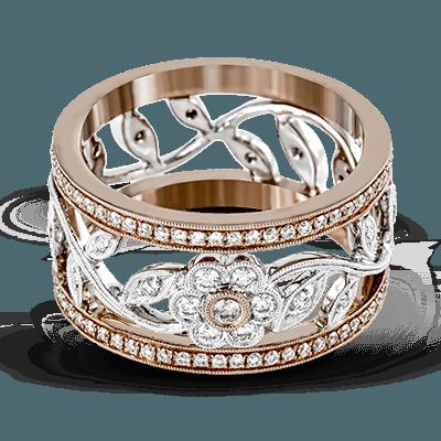 Simon G. Gold White And Rose Right Hand