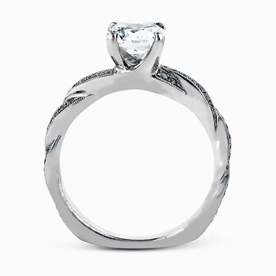 Simon G. 18k White Gold Engagement Ring