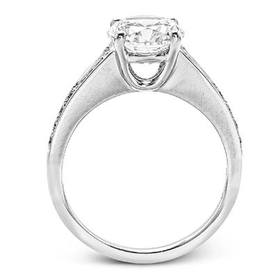 Simon G. 18k White Gold Engagement Ring