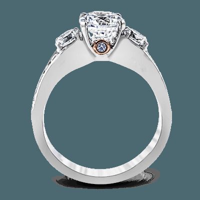 Simon G. 18k White Gold Engagement Ring