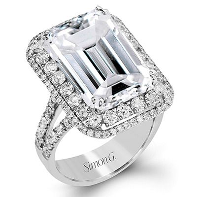 Simon G. 18k White Gold Color Ring