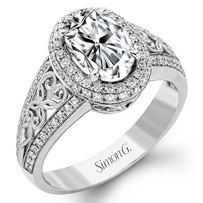 Simon G. 18k White Gold Color Ring
