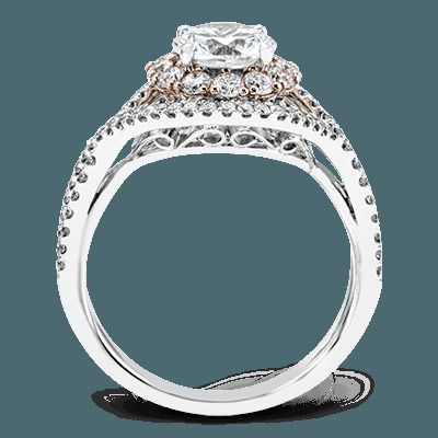 Simon G. 18k White Gold Engagement Ring