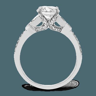 Simon G. 18k White Gold Engagement Ring