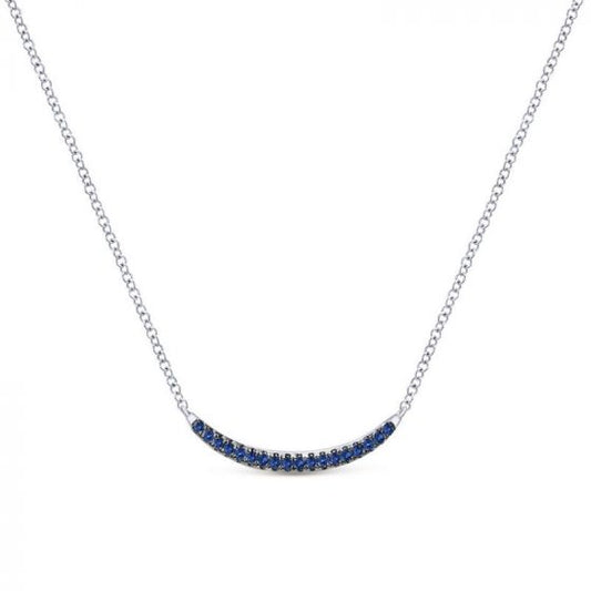 Gabriel & Co. Sterling Silver Lusso Color Gemstone Necklace