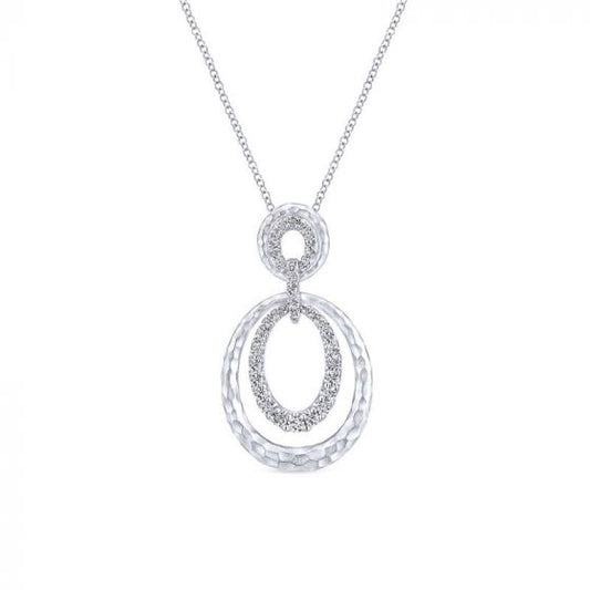 Gabriel & Co. Sterling Silver Souviens Gemstone Necklace