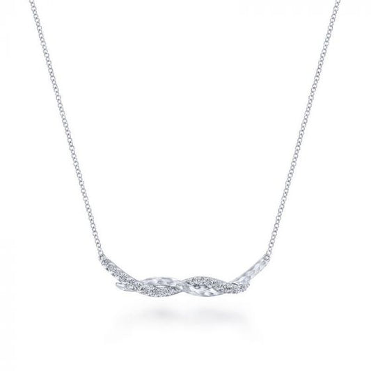 Gabriel & Co. Sterling Silver Souviens Gemstone Necklace