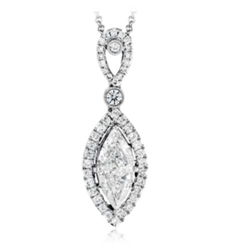 Simon G. 18k White Gold Diamond Pendant
