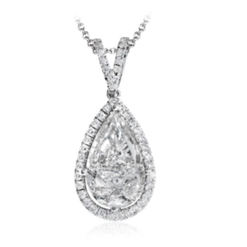 Simon G. 18k White Gold Diamond Pendant