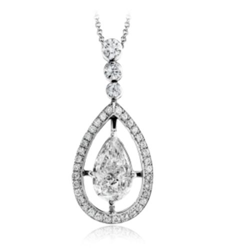 Simon G. 18k White Gold Diamond Pendant