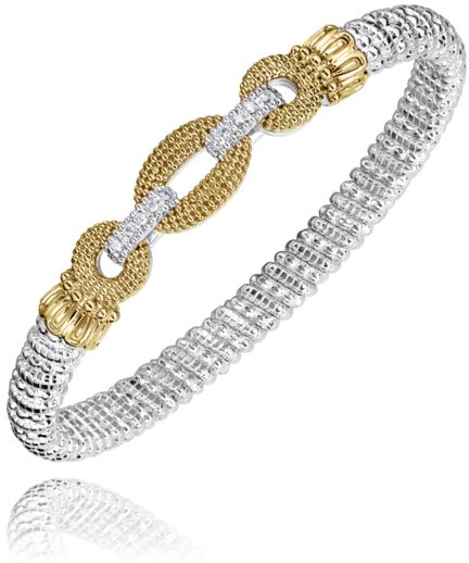 Vahan 14k Gold & Sterling Silver Diamond Bracelet