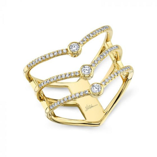 Shy Creation Yellow  0.30Ct Diamond Ring