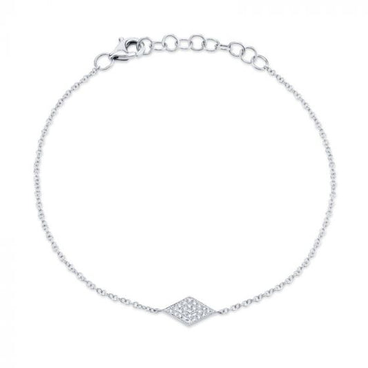 Shy Creation 14k White Gold Bracelet