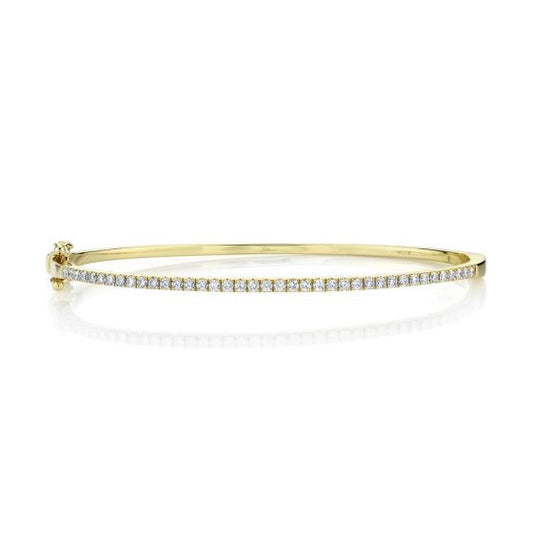 Shy Creation 14k Gold Yellow 0.62Ct Diamond Bangle
