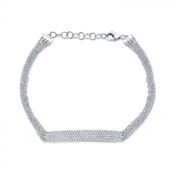 Shy Creation 14k White Gold Bracelet
