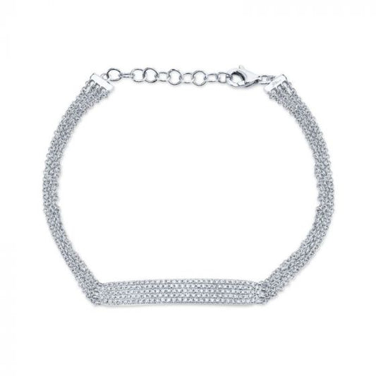 Shy Creation 14k White Gold Bracelet