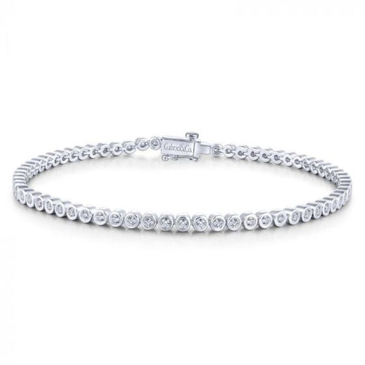 Gabriel & Co. 14k White Gold Lusso Diamond Tennis Bracelet