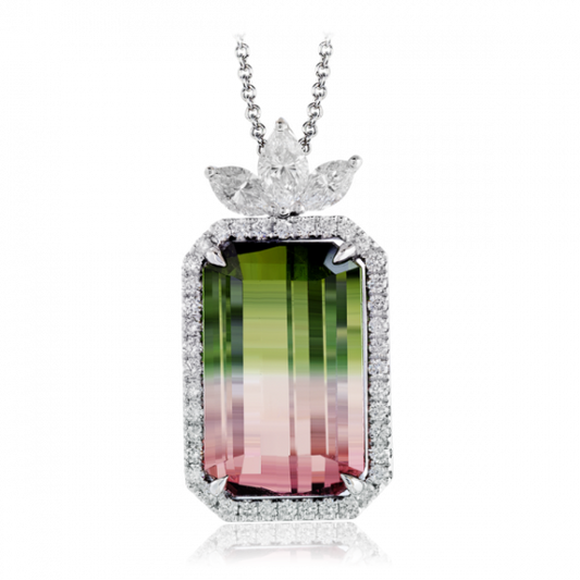 Simon G. 18k White Gold Diamond Pendant