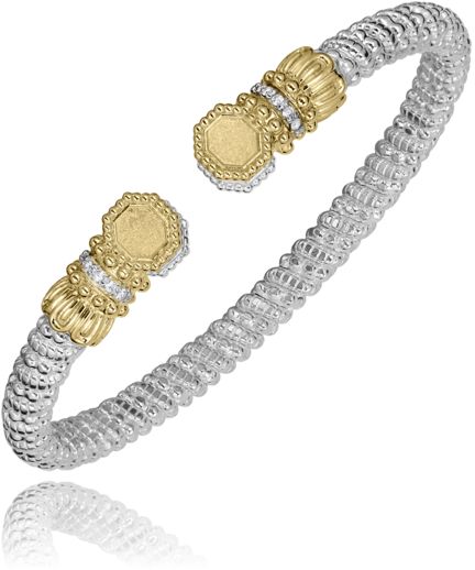 Vahan 14k Gold & Sterling Silver Diamond Bracelet