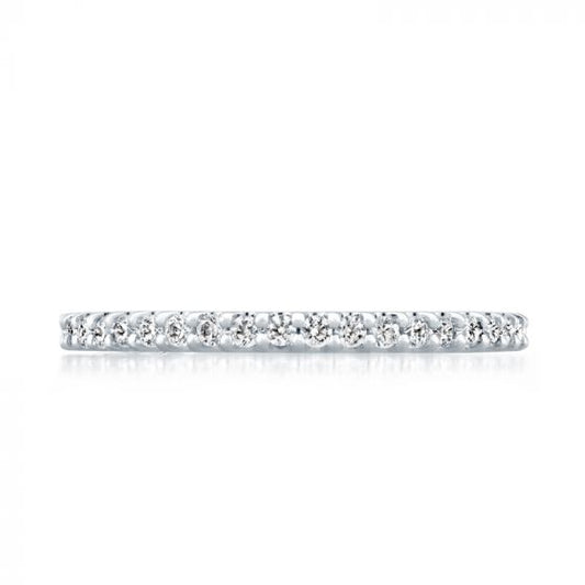 A. Jaffe Half Way Diamond Anniversary Band with A.JAFFE Signature Quilts Interior