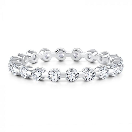 A. Jaffe Single Shared Prong Diamond Band