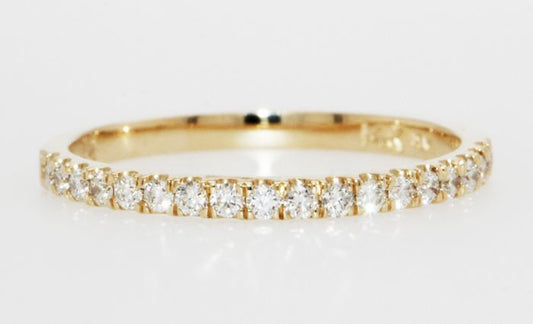 14K Yellow Gold Shared Prong Diamond Band