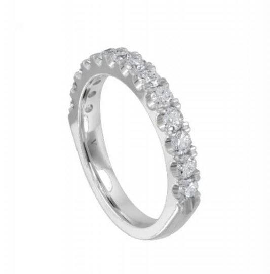 18K White Gold Diamond Wedding Band