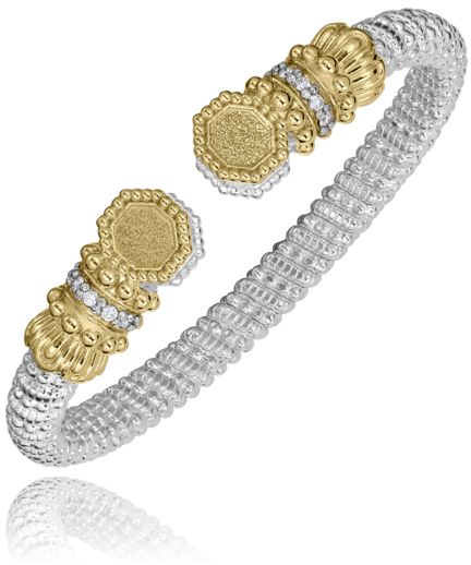 Vahan 14k Gold & Sterling Silver Diamond Bracelet