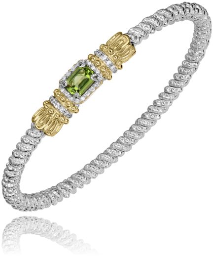 Vahan 14k Gold & Sterling Silver Peridot Bracelet