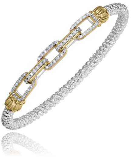 Vahan 14k Gold & Sterling Silver Diamond Bracelet